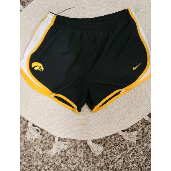 Mens Nike Lined Running Shorts Large Iowa Hawkeyes Track - Picture 1 of 4